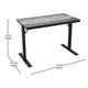 Gaming Computer Desk with Color Changing LED Circuit Board Design Glass Desktop