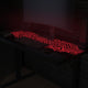 Gaming Computer Desk with Color Changing LED Circuit Board Design Glass Desktop