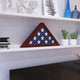 Mahogany |#| Solid Wood Mahogany Display Case for 9.5 x 5 Veterans Flag