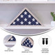 White Wash |#| Solid Wood Whitewashed Display Case for 9.5 x 5 Veterans Flag