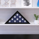 Black |#| Solid Wood Black Display Case for 9.5 x 5 Veterans Flag
