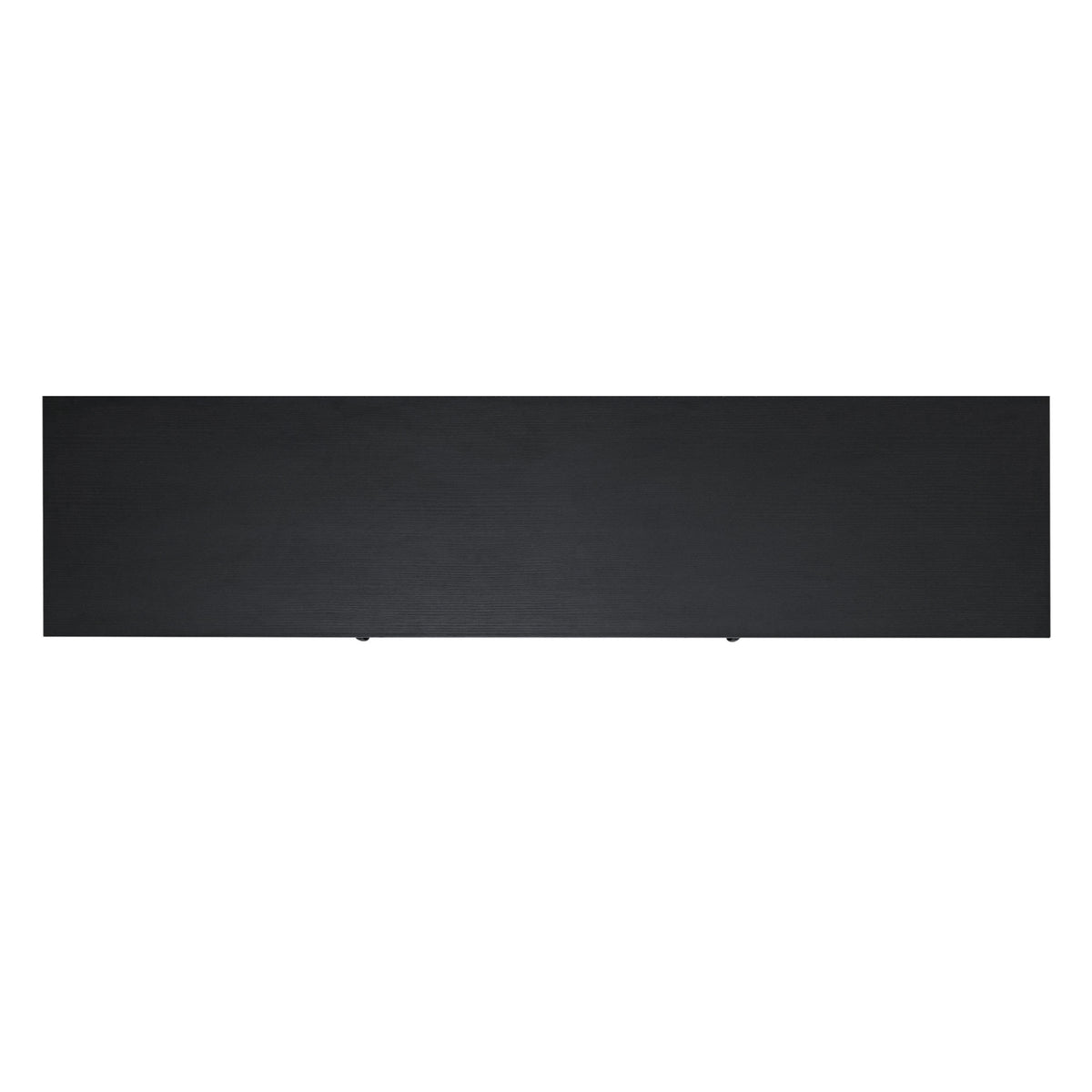 Black |#| Classic TV Stand for up to 80" TVs-Glass Fronted Doors-Modern Black Finish