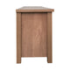 Walnut |#| Classic TV Stand for up to 80" TVs-Glass Fronted Doors-Modern Walnut Finish