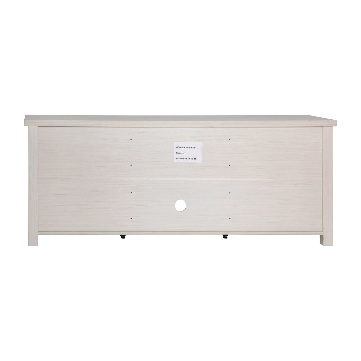 White Wash |#| Classic TV Stand for up to 80" TVs-Glass Fronted Doors-Modern White Wash Finish