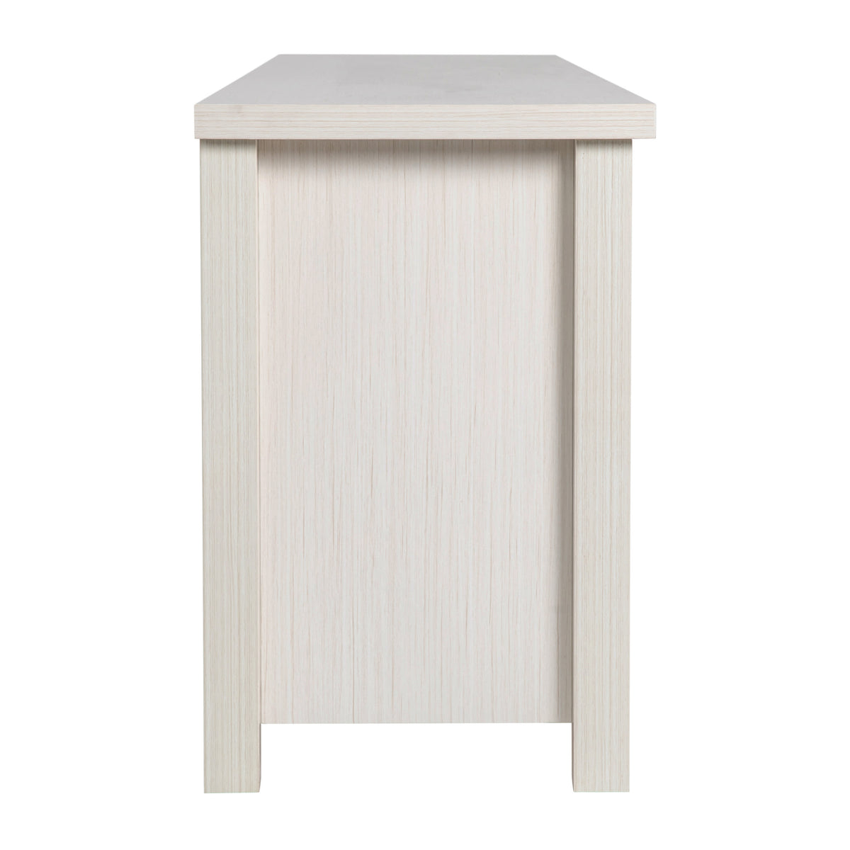 White Wash |#| Classic TV Stand for up to 80" TVs-Glass Fronted Doors-Modern White Wash Finish