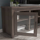 Black Wash |#| Classic TV Stand for up to 80" TVs-Glass Fronted Doors-Modern Black Wash Finish
