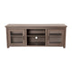 Black Wash |#| Classic TV Stand for up to 80" TVs-Glass Fronted Doors-Modern Black Wash Finish