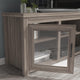 Gray Wash Oak |#| Classic TV Stand up to 80" TVs-Glass Fronted Doors-Modern Gray Wash Oak Finish
