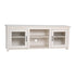 Sheffield Classic TV Stand for up to 80" TVs - Modern Finish with Full Glass Doors  - 65" Engineered Wood Frame - 3 Shelves