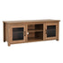 Sheffield Classic TV Stand for up to 80" TVs - Modern Finish with Full Glass Doors  - 65" Engineered Wood Frame - 3 Shelves
