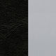 Black Vinyl Seat/Silver Frame |#| Silver Slat Back Metal Restaurant Chair - Black Vinyl Seat