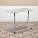 Light Gray |#| Sit/Stand Lt Gray Computer Desk with 37.375inchW Top (Adj Range 29inch - 40.75inch)