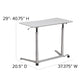 Light Gray |#| Sit/Stand Lt Gray Computer Desk with 37.375inchW Top (Adj Range 29inch - 40.75inch)