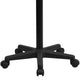 Black |#| Black Sit to Stand Mobile Laptop Computer Desk with Dual Wheel Casters
