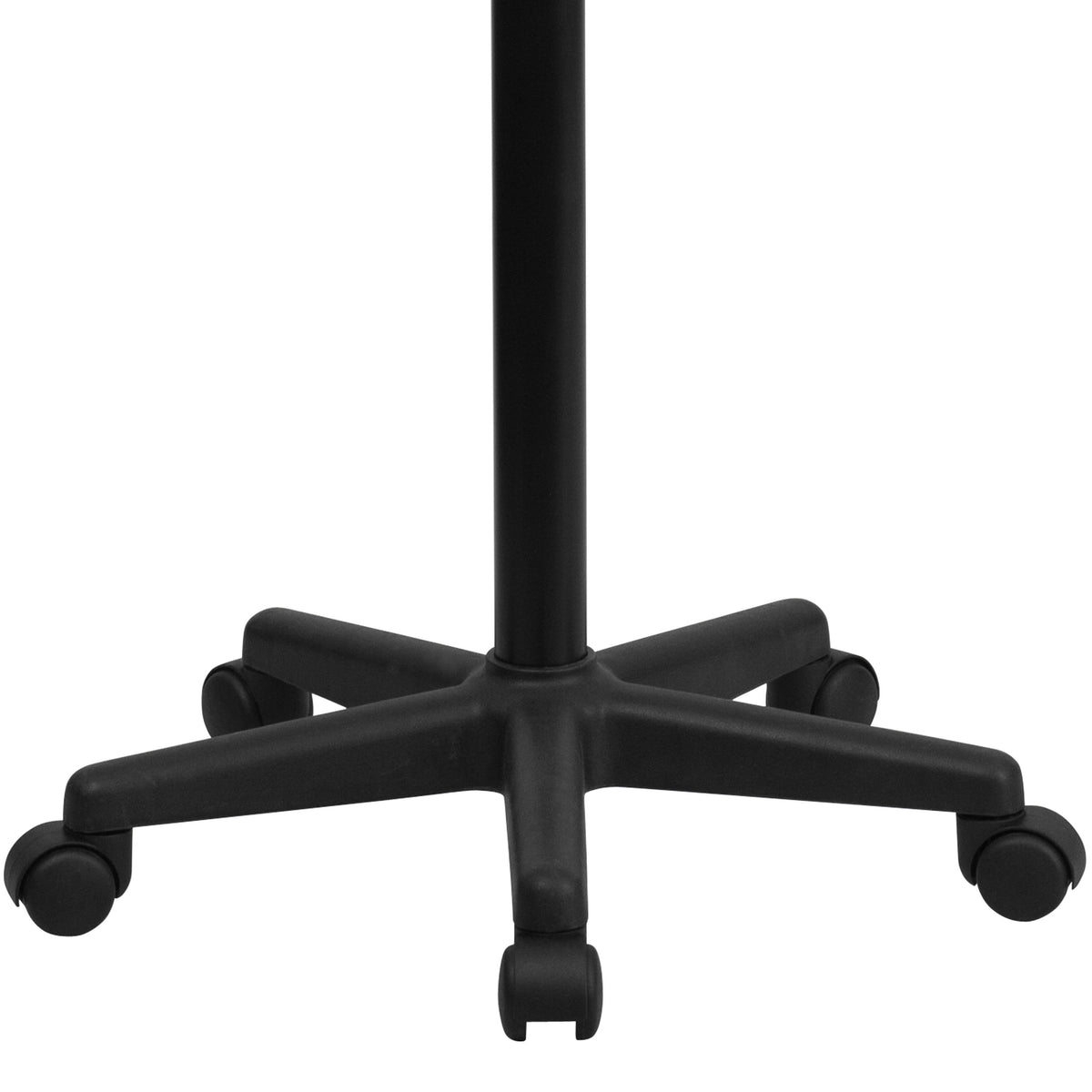 Black |#| Black Sit to Stand Mobile Laptop Computer Desk with Dual Wheel Casters