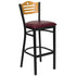 Slat Back Metal Restaurant Barstool