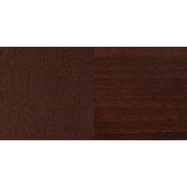 Black Vinyl Seat/Mahogany Wood Frame |#| Slat Back Mahogany Wood Restaurant Barstool - Black Vinyl Seat
