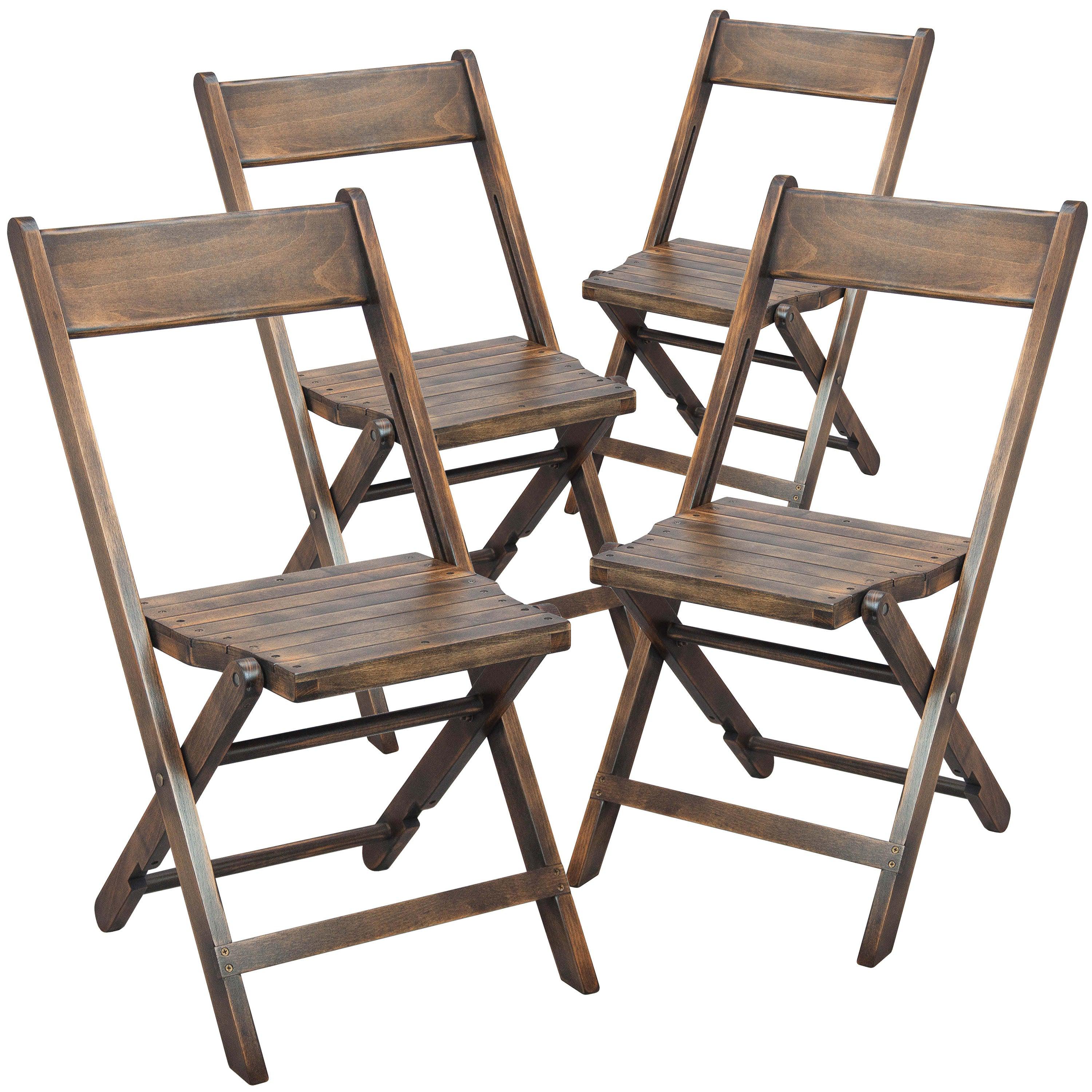 Slat Wood Folding Chair 4 WFC SLAT BizChair
