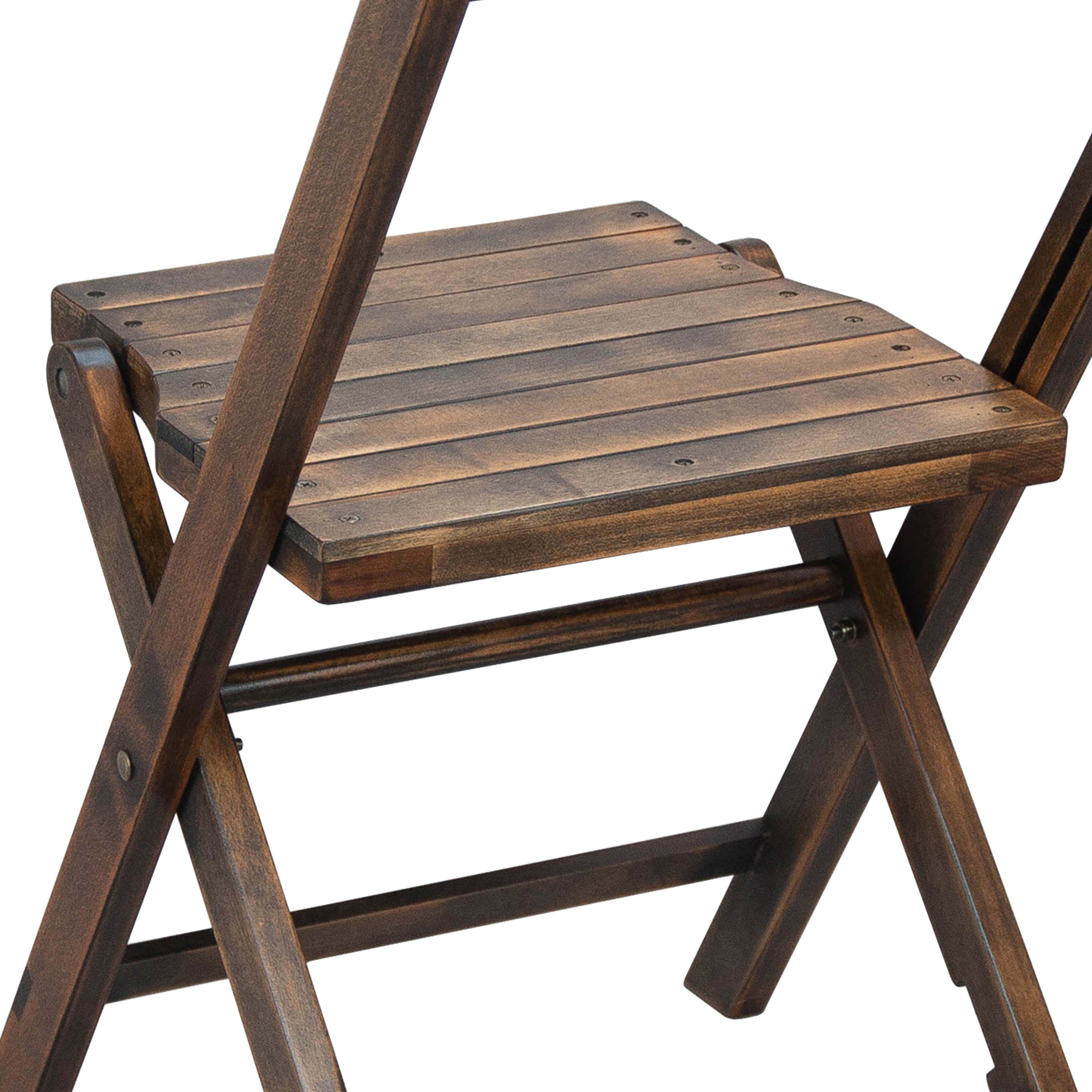 Wooden slatted folding chairs 2025