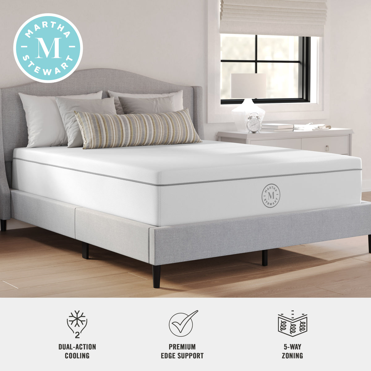 Queen |#| Firm Support Pocket Spring and Foam Hybrid Dual-Action Cooling Mattress - Queen