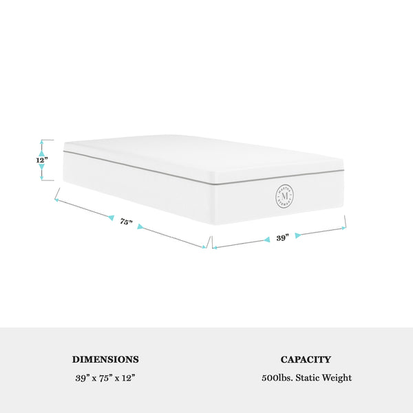 Twin |#| Firm Support Pocket Spring and Foam Hybrid Dual-Action Cooling Mattress - Twin