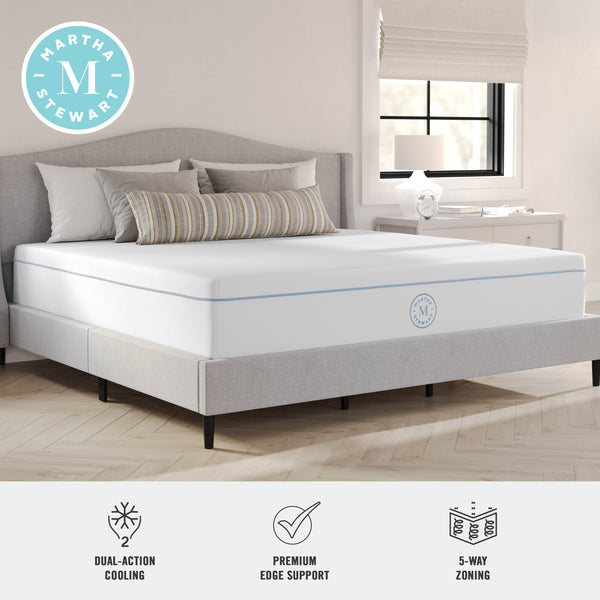 King |#| Medium-Firm Pocket Spring and Foam Hybrid Dual-Action Cooling Mattress - King