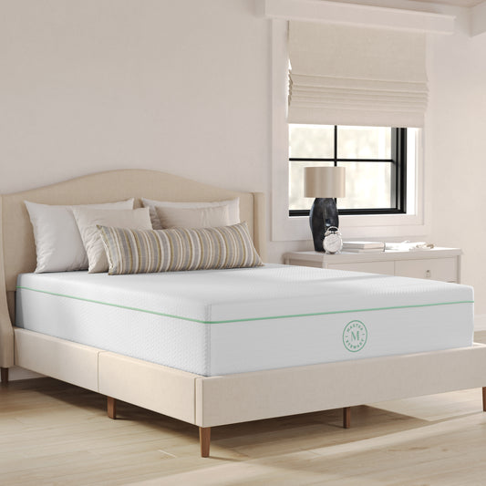 SleepComplete 12 Inch Medium Firm Triple-Action Cooling Gel Memory Foam Mattress with Soft Breathable CoolWeave Jacquard Quilted Top