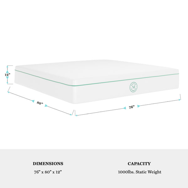 King |#| Premium Medium-Firm Dual-Action Cooling Memory Foam Mattress in a Box - King