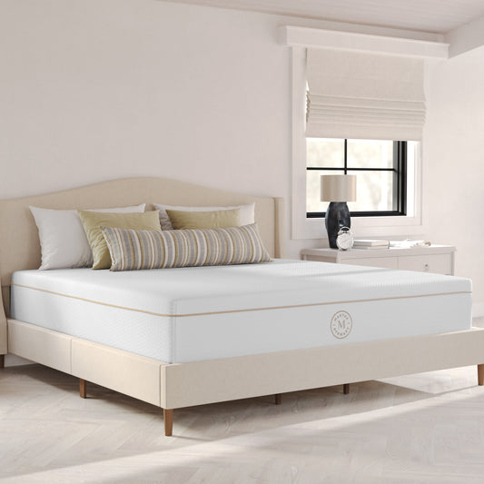 SleepComplete 12 Inch Medium Plush Dual-Action Cooling Gel Memory Foam Mattress with Soft Breathable CoolWeave Jacquard Quilted Top