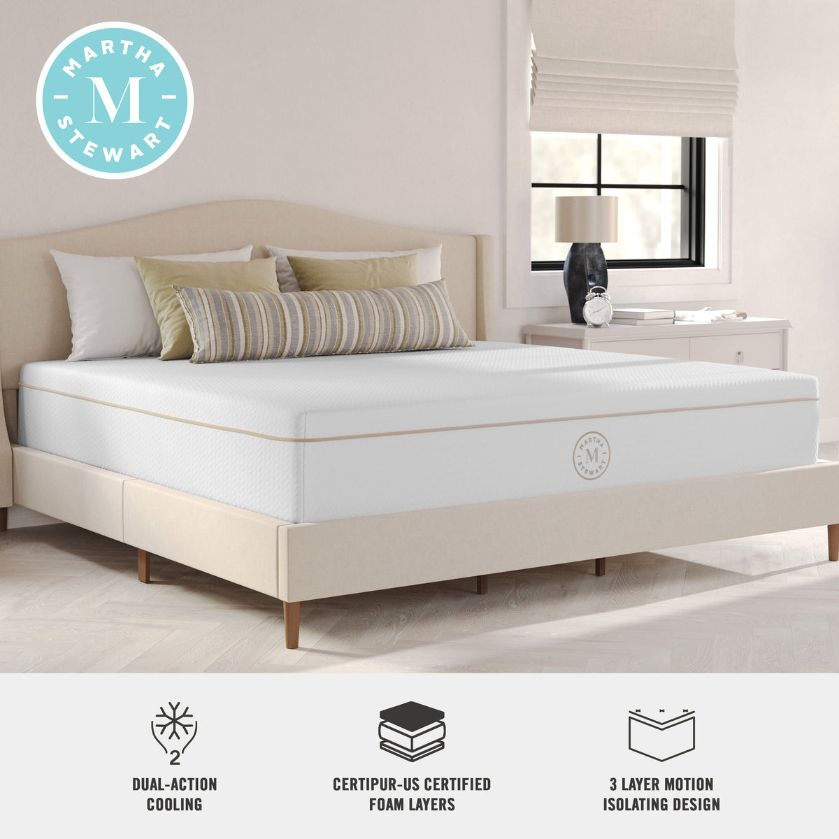 King |#| Premium Medium-Plush Dual-Action Cooling Memory Foam Mattress in a Box - King