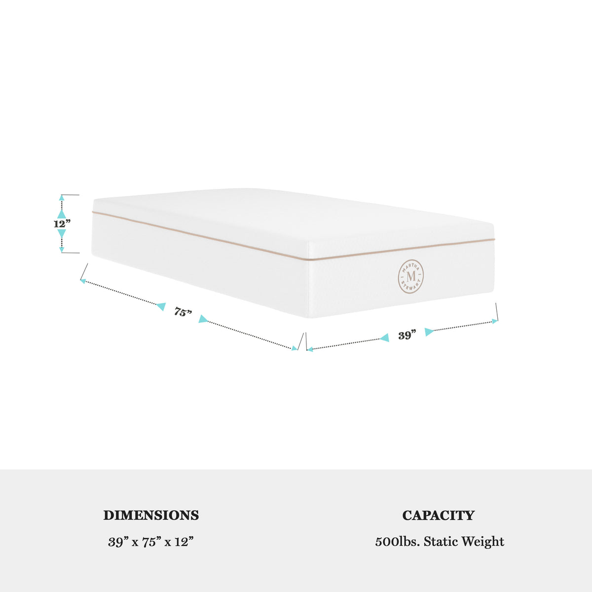 Twin |#| Premium Medium-Plush Dual-Action Cooling Memory Foam Mattress in a Box - Twin
