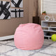 Light Pink Dot |#| Small Light Pink Dot Refillable Bean Bag Chair for Kids and Teens