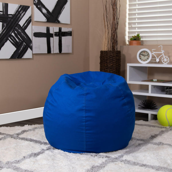 Royal Blue |#| Small Solid Royal Blue Refillable Bean Bag Chair for Kids and Teens