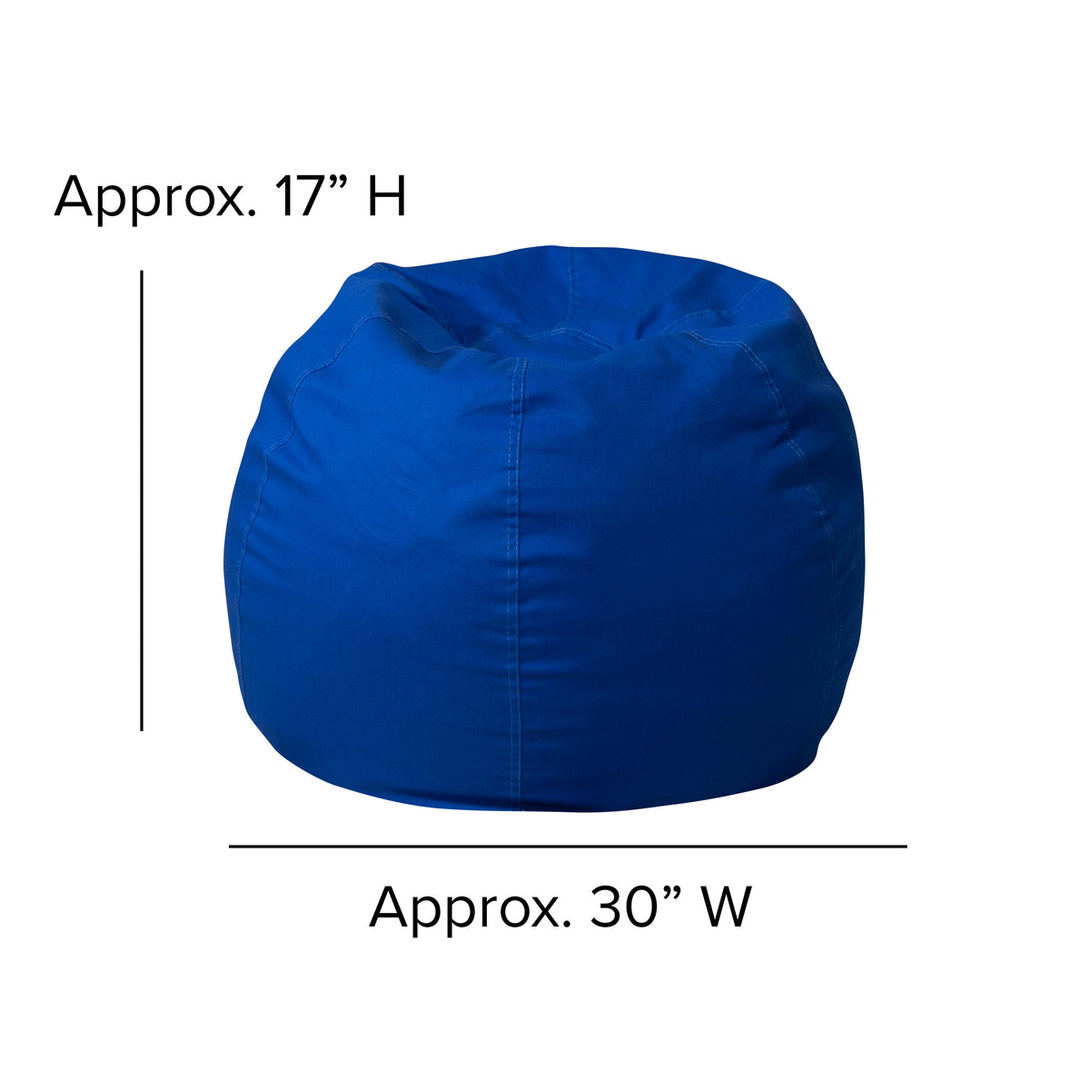 Royal Blue |#| Small Solid Royal Blue Refillable Bean Bag Chair for Kids and Teens