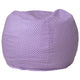 Lavender Dot |#| Small Lavender Dot Refillable Bean Bag Chair for Kids and Teens