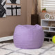 Lavender Dot |#| Small Lavender Dot Refillable Bean Bag Chair for Kids and Teens