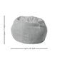 Gray Sherpa |#| Small Faux Sherpa Refillable Bean Bag Chair for Kids and Teens - Gray