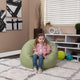 Green Dot |#| Small Green Dot Refillable Bean Bag Chair for Kids and Teens