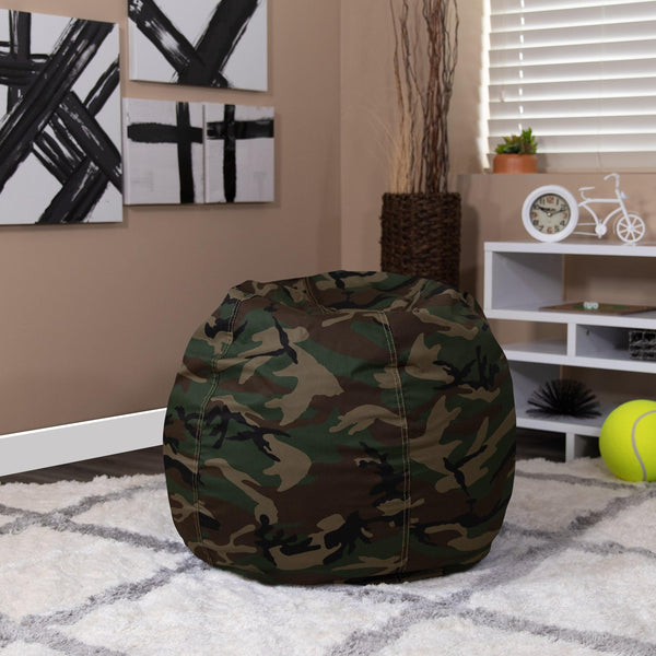 Camouflage |#| Small Camouflage Refillable Bean Bag Chair for Kids and Teens