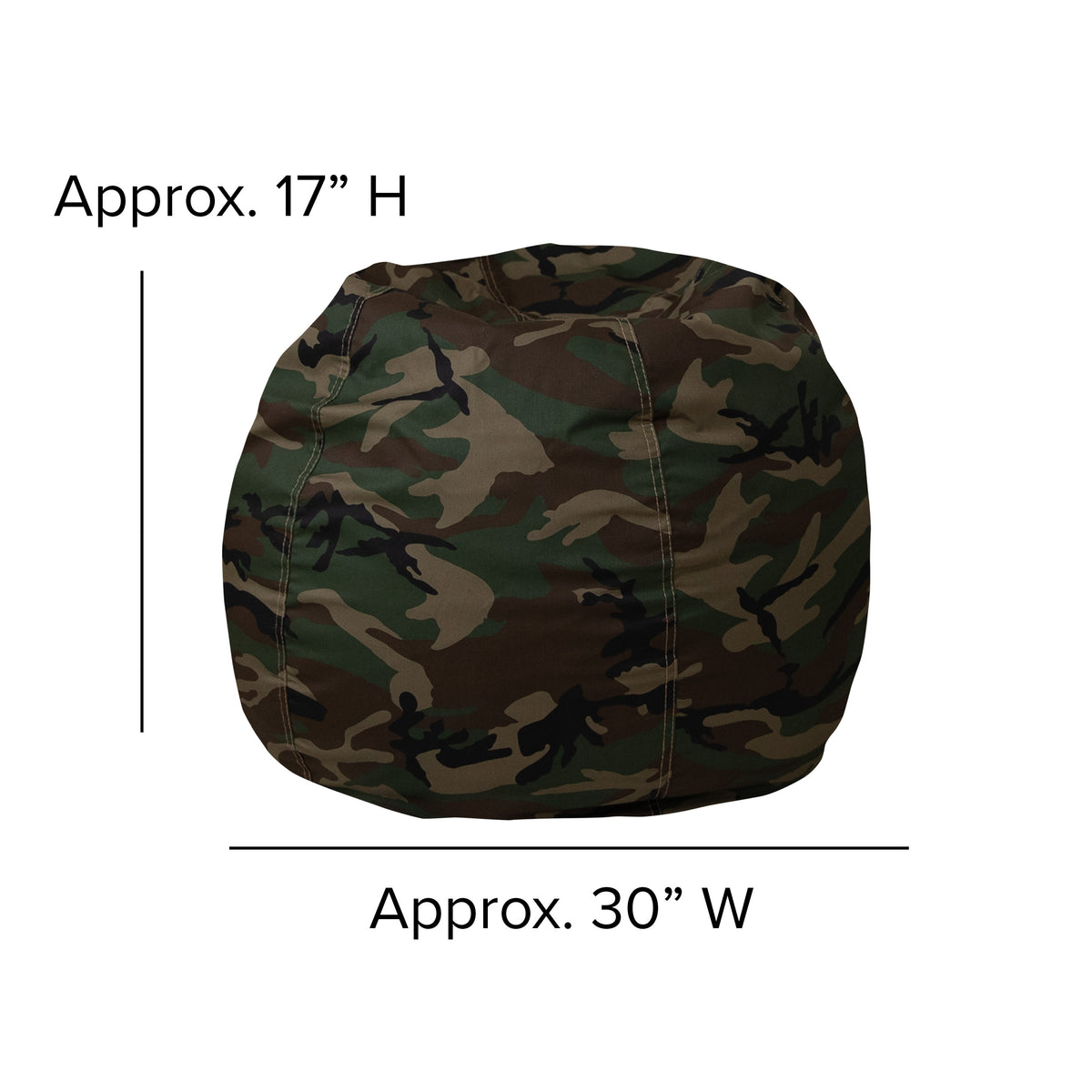 Camouflage |#| Small Camouflage Refillable Bean Bag Chair for Kids and Teens