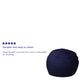 Navy Blue |#| Small Solid Navy Blue Refillable Bean Bag Chair for Kids and Teens