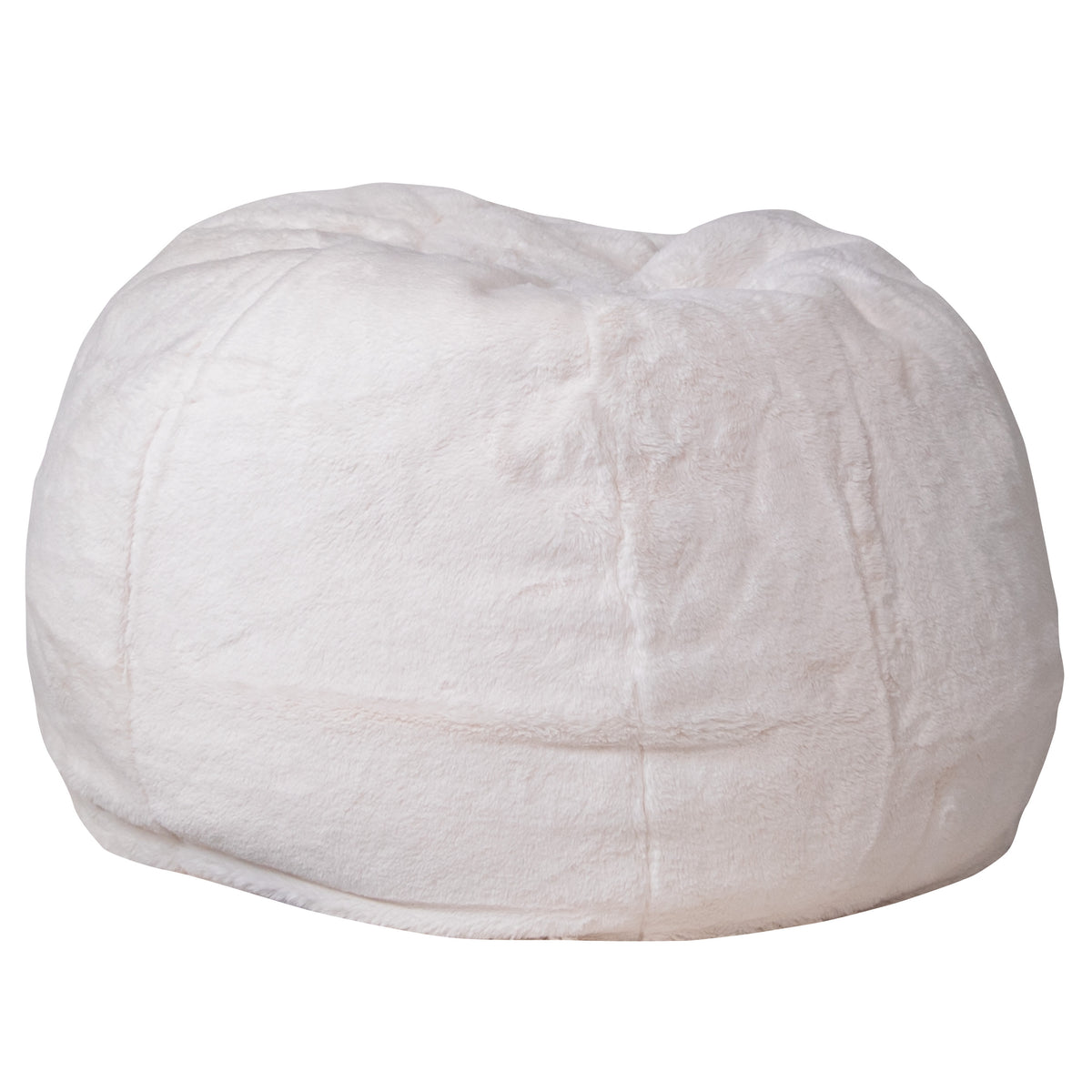 White Furry |#| Small White Furry Refillable Bean Bag Chair for Kids and Teens