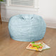 Teal Furry |#| Small Teal Furry Refillable Bean Bag Chair for Kids and Teens