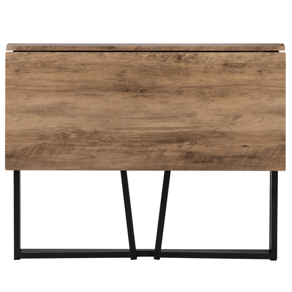 Small 36inch Rustic Natural Home Office Folding Computer Desk - Laptop Desk