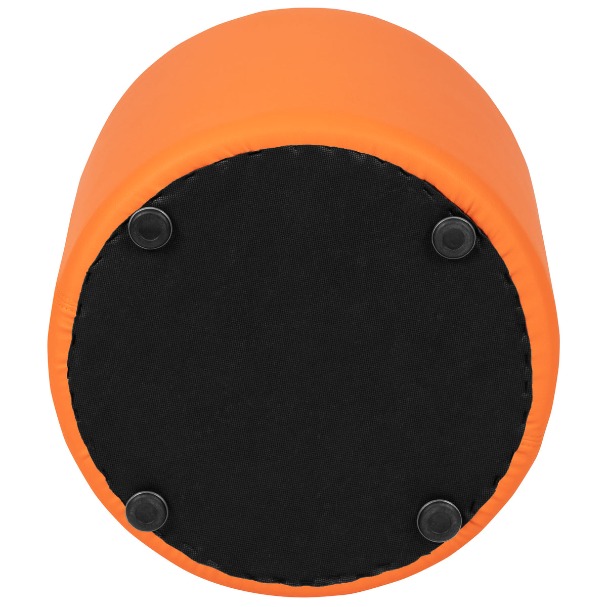 Orange |#| 18inchH Soft Seating Flexible Circle for Classrooms and Common Spaces - Orange