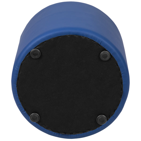 Blue |#| 18inchH Soft Seating Flexible Circle for Classrooms and Common Spaces - Blue