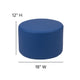 Blue |#| Soft Seating Flexible Circle for Classrooms - 12inch Seat Height (Blue)