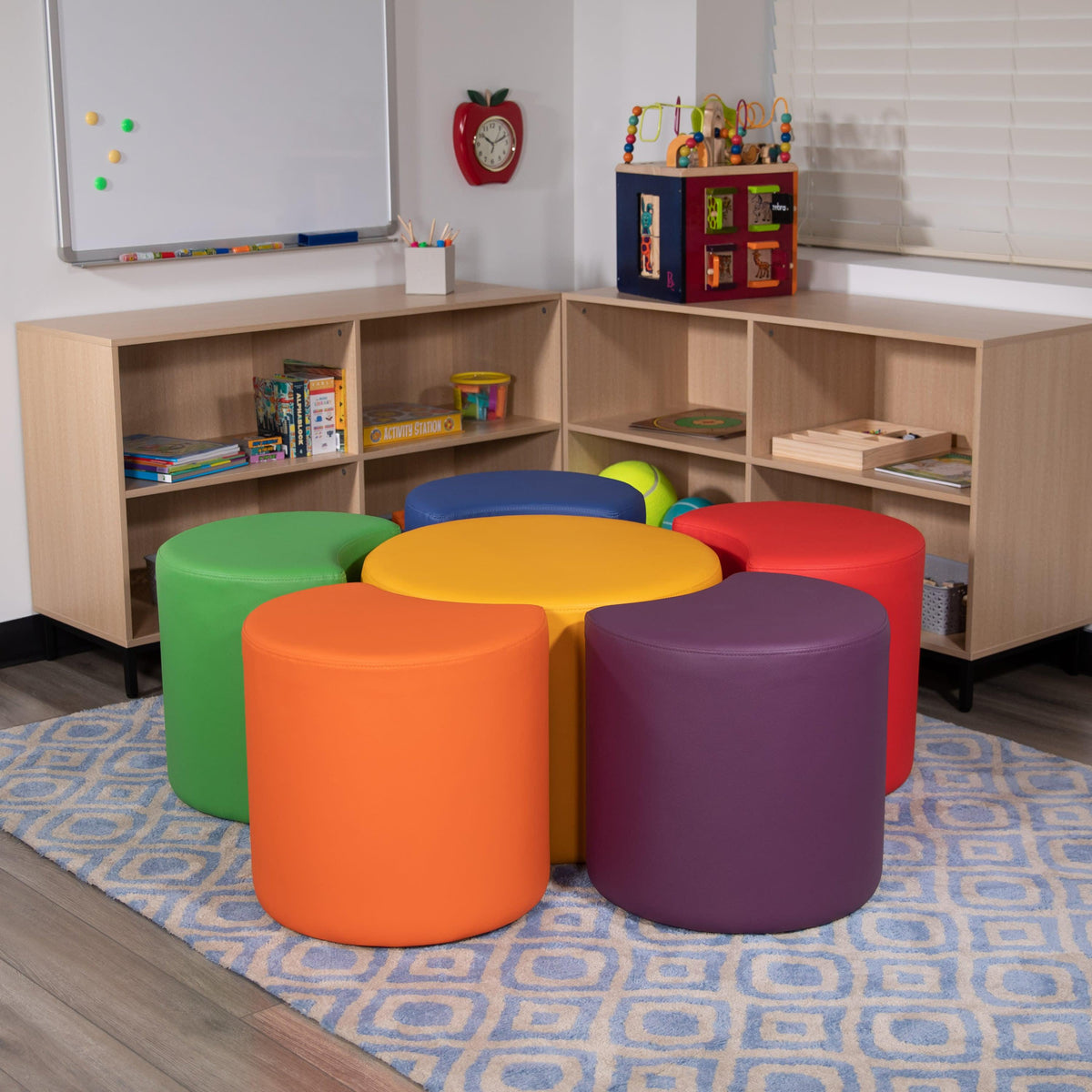Soft Seating Flexible Flower Set for Classrooms - Assorted (18inchH)