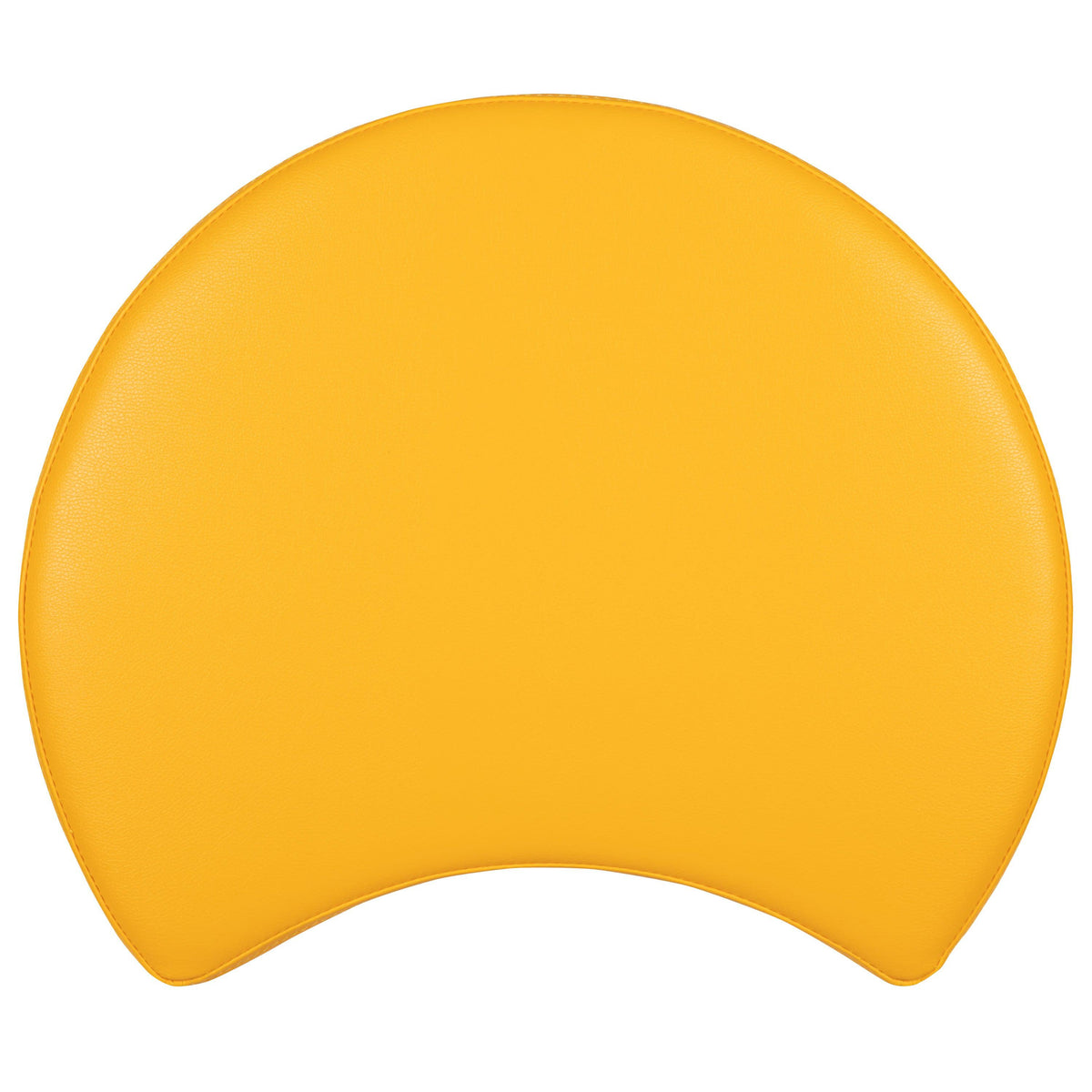 Yellow |#| 18inchH Soft Seating Flexible Moon for Classrooms and Common Spaces - Yellow