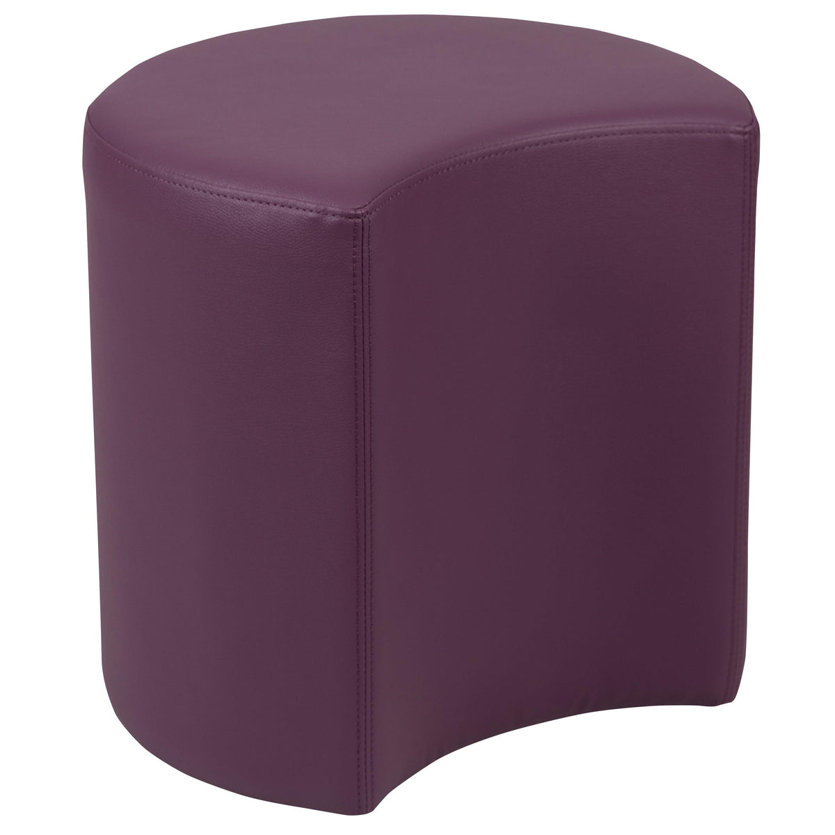 Purple |#| 18inchH Soft Seating Flexible Moon for Classrooms and Common Spaces - Purple